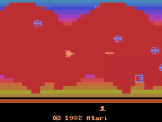 Vanguard title screen for Atari 2600